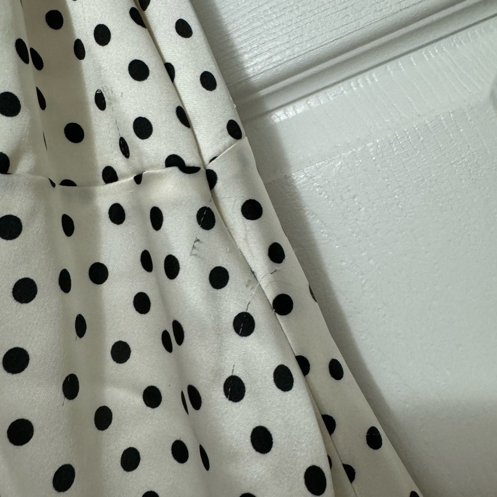 Zara Black and White Polka Dot Maxi Dress - Picture 5 of 5